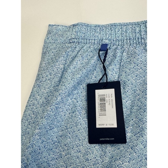 NWT Peter Millar MIURA Swim Trunks Bathing Suit ICEAQ Blue Size‎ XXL $110 - Picture 10 of 11